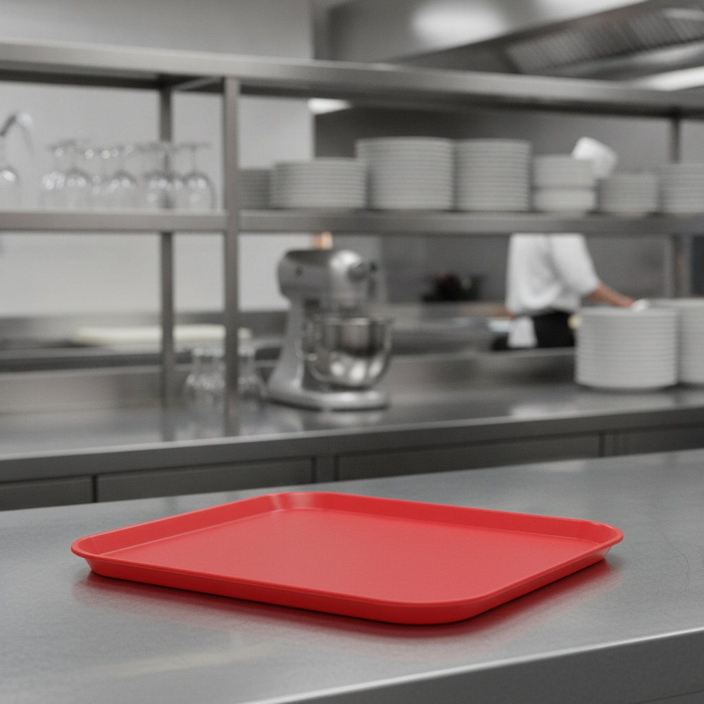 Polypropylene Rectangular Tray 410x300mm for Cafeterias