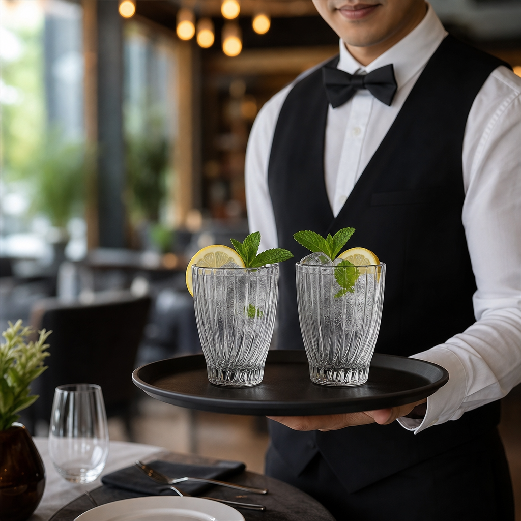 Clear Glass Tumblers 320ml for Bars & Restaurants (Pack of 24)
