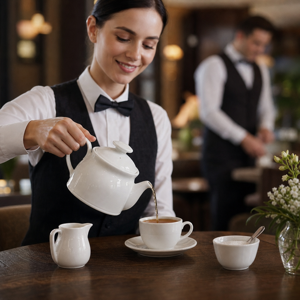 Alumina Vitrified Ceramic Teapot 420ml for Cafés & Tearooms (Pack of 6)