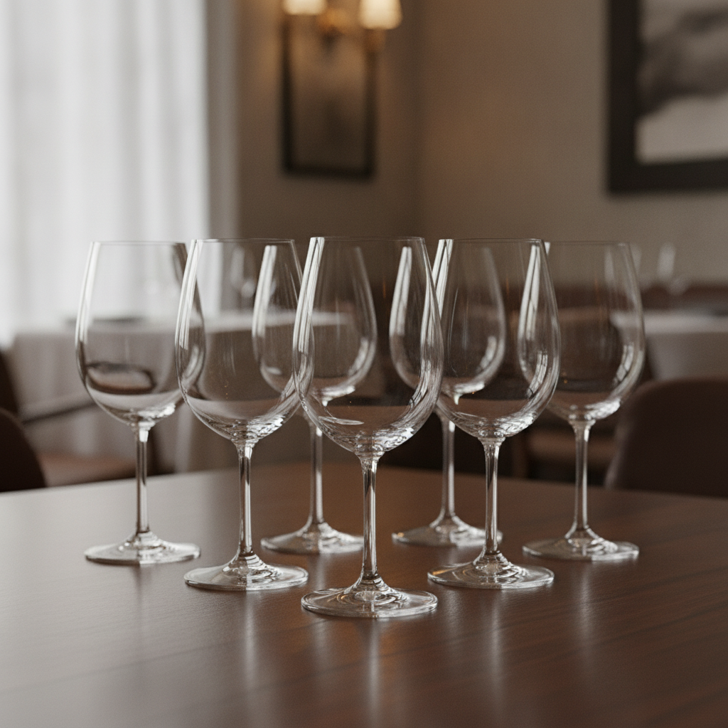 Tempered Glass Port Glasses 150ml for Wine Tasting (Pack of 6)