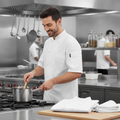 White Polycotton Unisex Chef Jackets for Commercial Kitchens (Pack of 2)