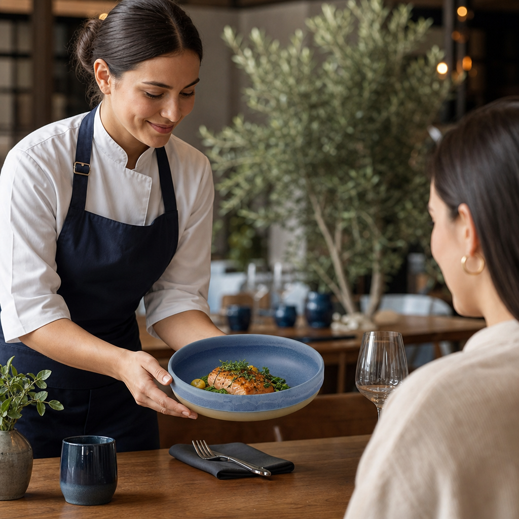 Walled Bowls 600ml Vitrified Stoneware for Stylish Dining (Pack of 6)