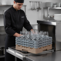 Polypropylene Glass Rack with 25 Compartments for Easy Storage