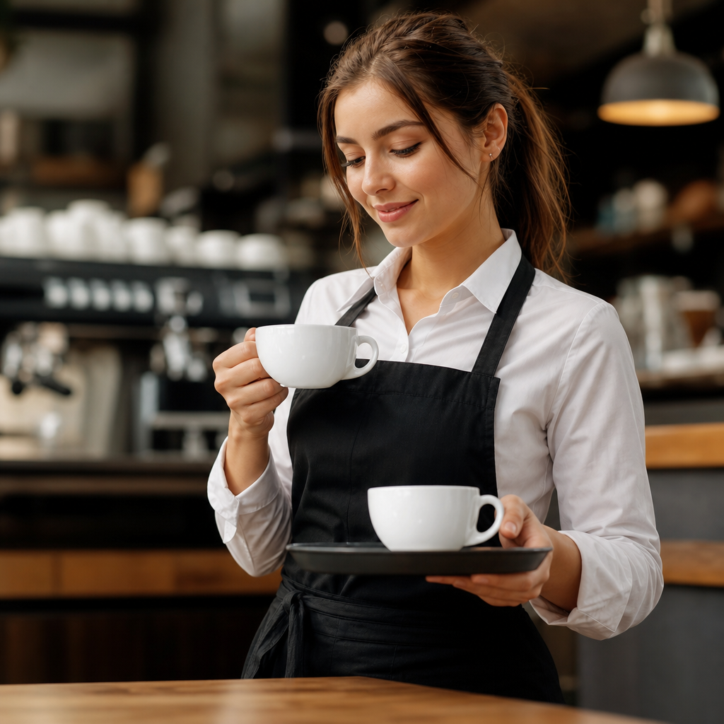 Porcelain Cappuccino Cups 199ml for Professional Catering (Pack of 6)