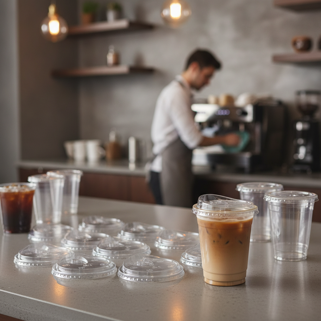 Clear rPET Strawless Lids for 12-20oz Cups for Beverage Service (Pack of 400)