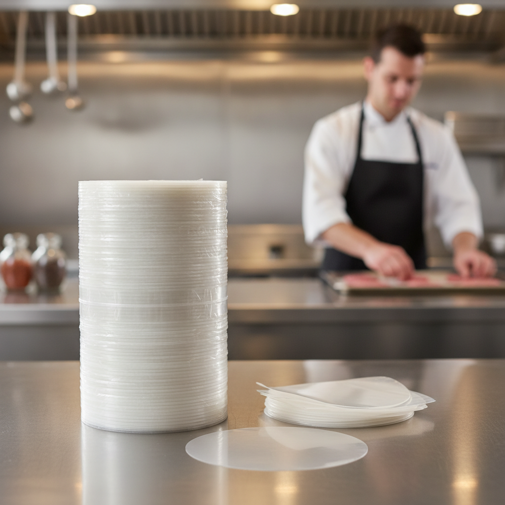 Plastic Burger Separator Discs 100mm for Efficient Burger Making (Pack of 5000)