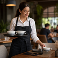Cups 340ml Black Ceramic for Coffee Service (Pack of 12)
