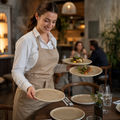 Round Plates 186mm Porcelain for Restaurants & Pubs (Pack of 12)