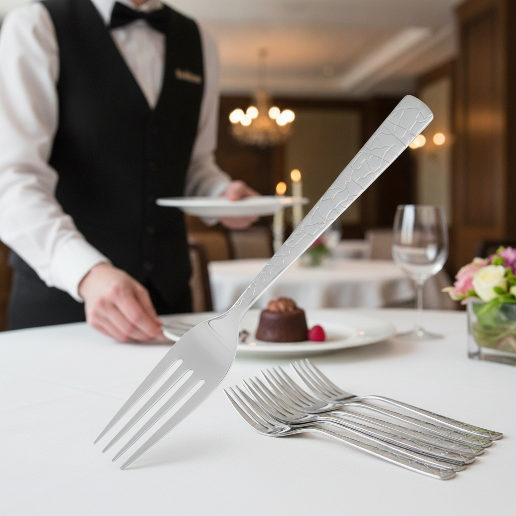 18/10 Stainless Steel Dessert Forks for Elegant Dining (Pack of 12)