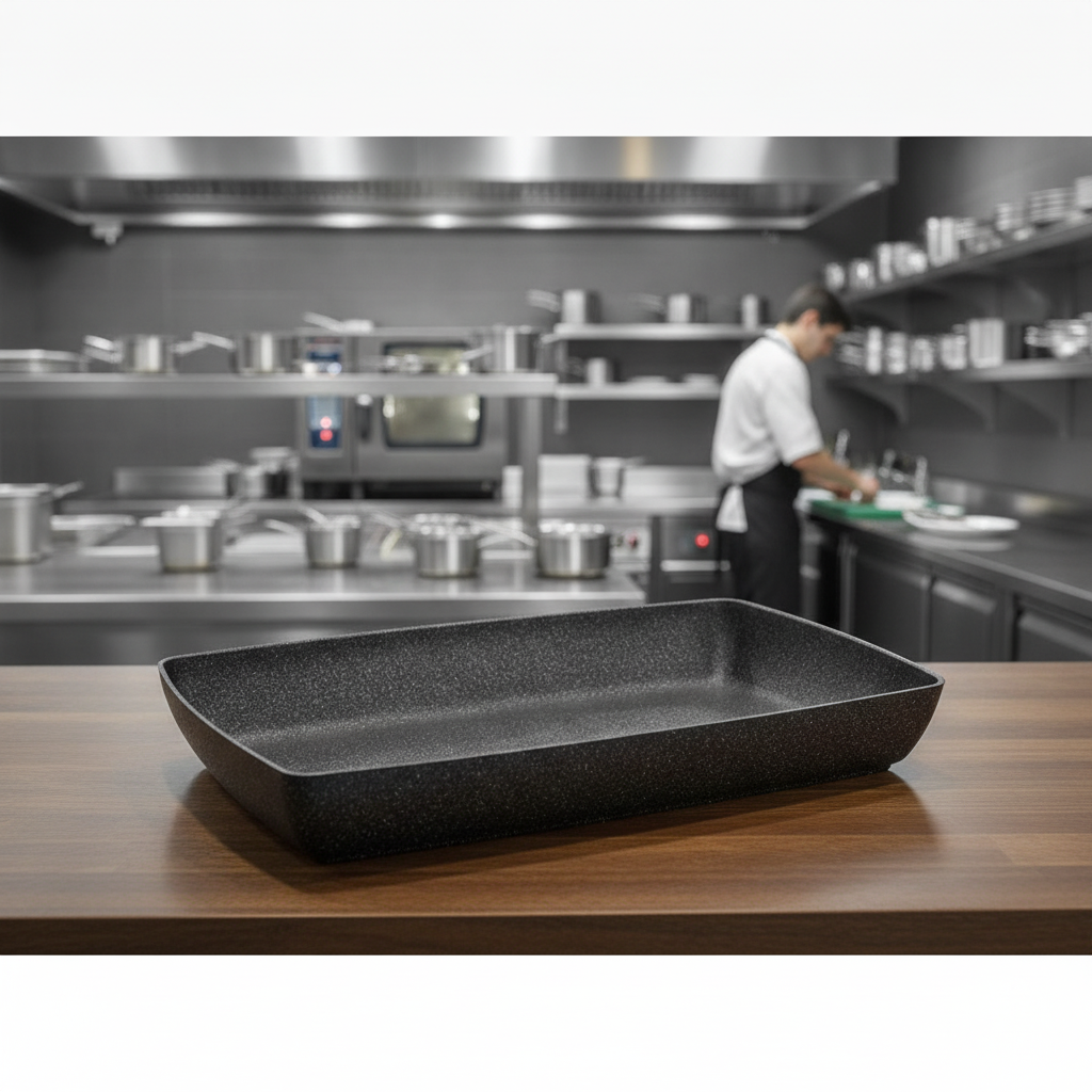 Aluminium Non-Stick GN 1/1 Bowl 530x325mm for Catering Displays