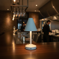 Metal White Table Lamp with USB-C Charging 137mm for Home & Office