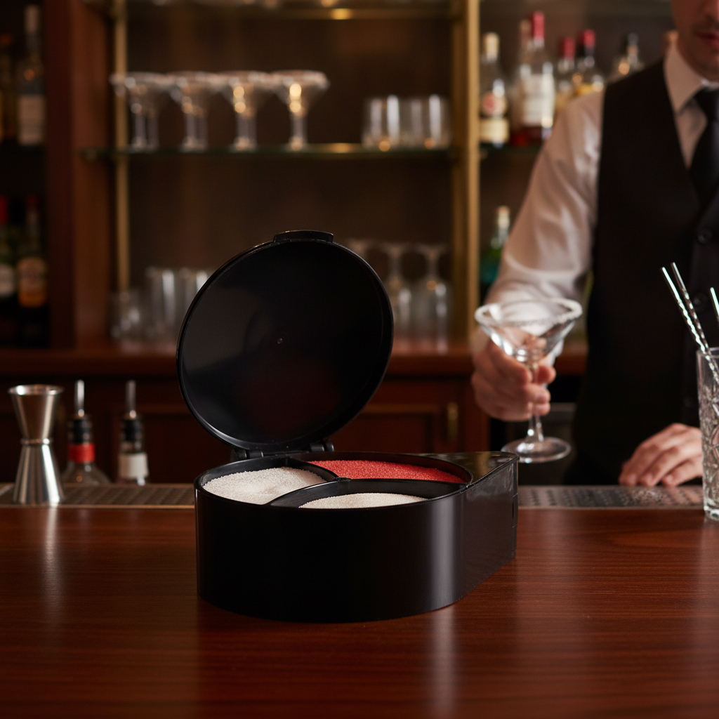 Plastic 3 Tier Glass Rimmer 365mm for Efficient Cocktail Service