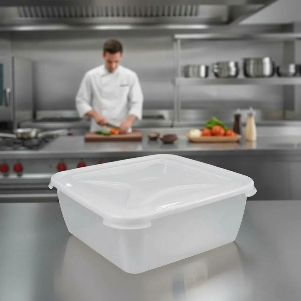 Polypropylene Square Food Storage Box 10L for Kitchen Use