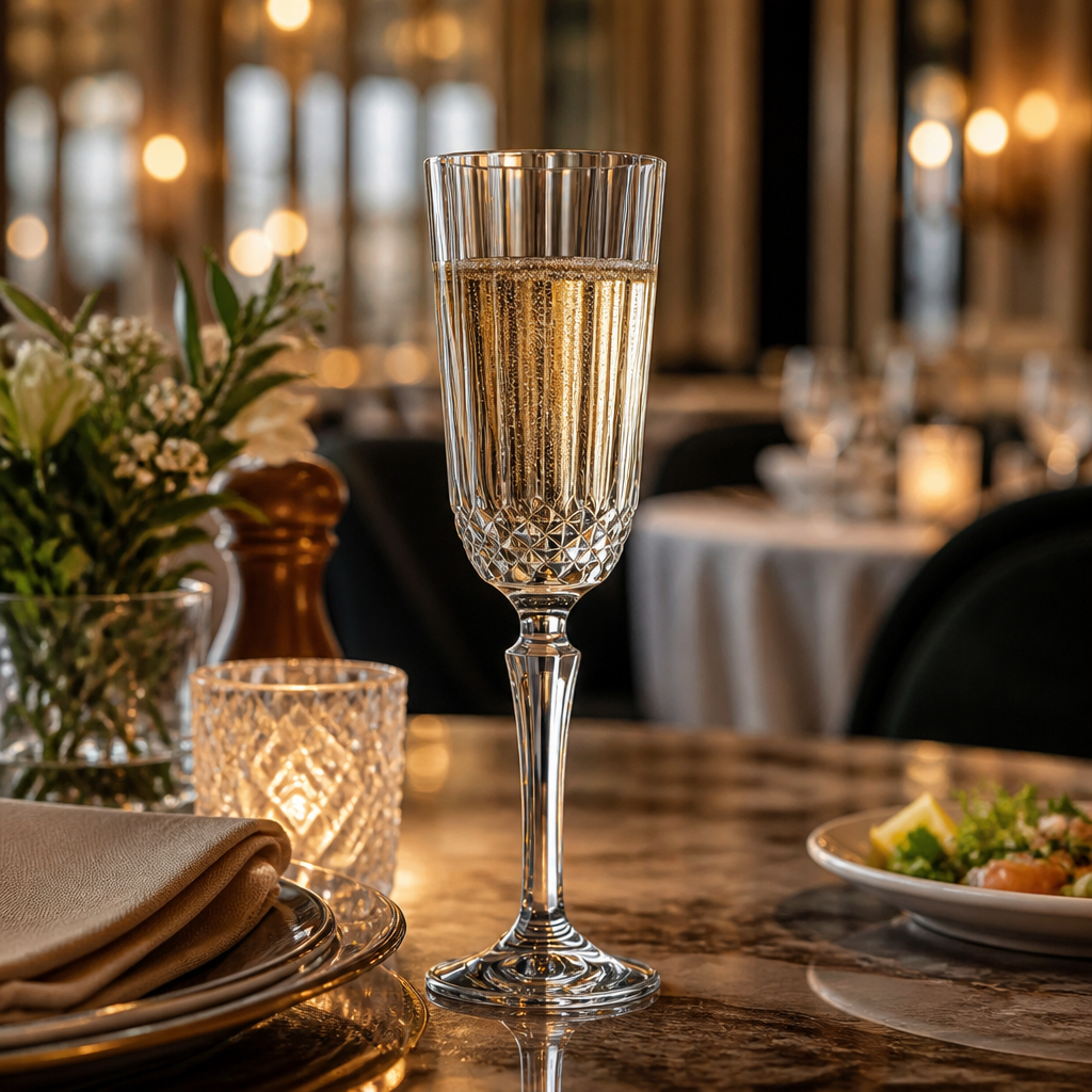 Soda Lime Champagne Flutes 125ml for Bars & Restaurants (Pack of 24)