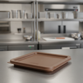 Polyethylene Brown Square Food Storage Container Lid for Food Prep