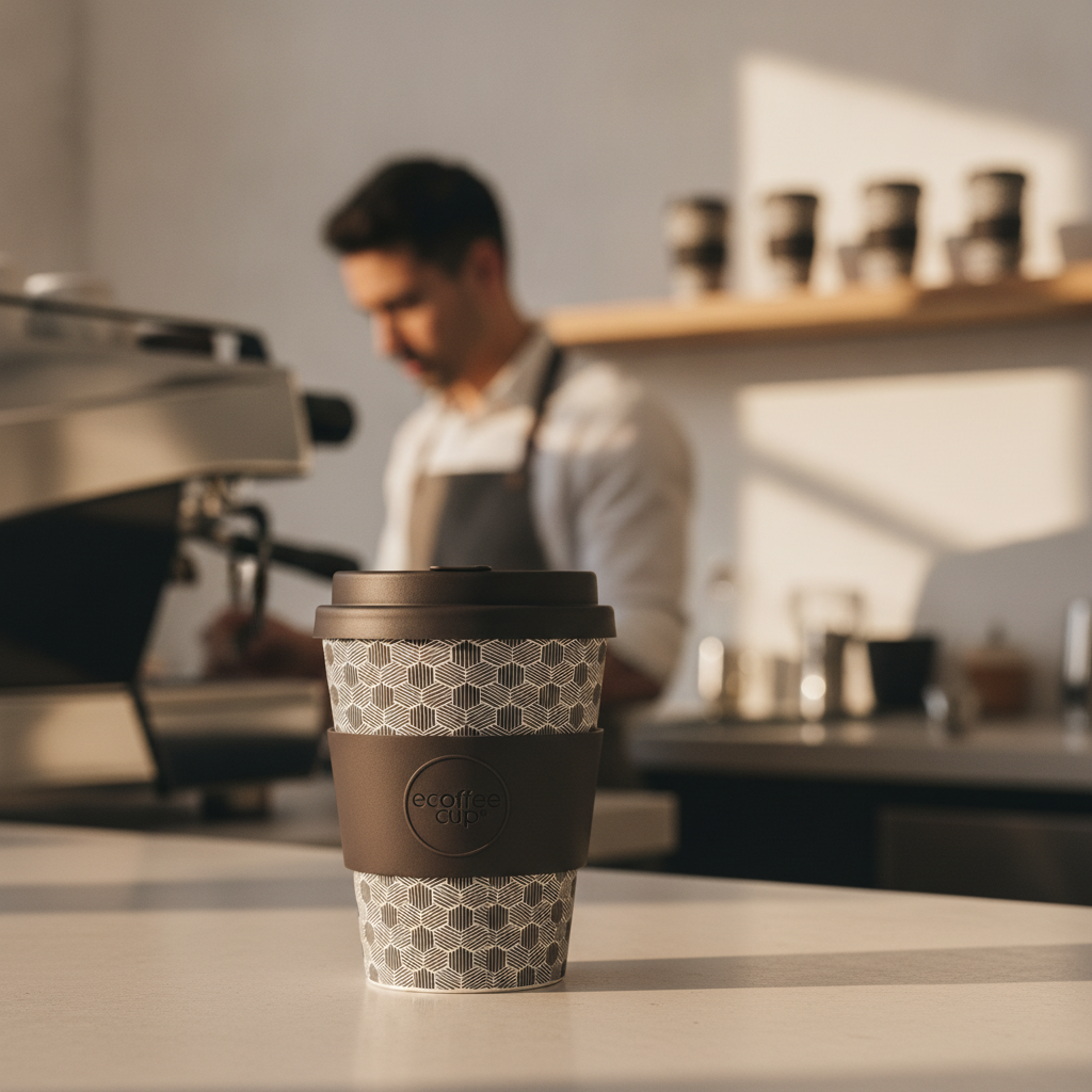 PLA Reusable Coffee Cup with Silicone Sleeve 12oz for Eco-Conscious Cafés