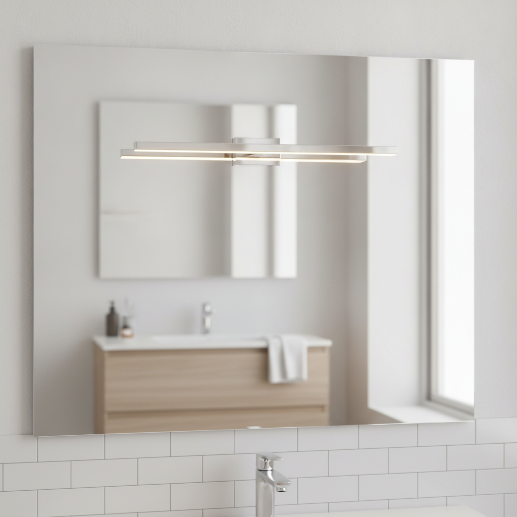 Metal Chrome Wall Light 3000K for Modern Bathrooms