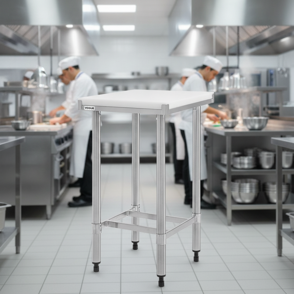 304 Stainless Steel Chopping Board Table 500mm for Professional Kitchens