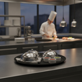 Plastic Non-Slip Oval Tray 560x675mm for Food Service