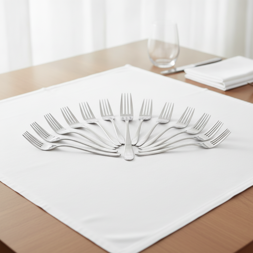 18/10 Stainless Steel Table Forks for Dining (Pack of 12)