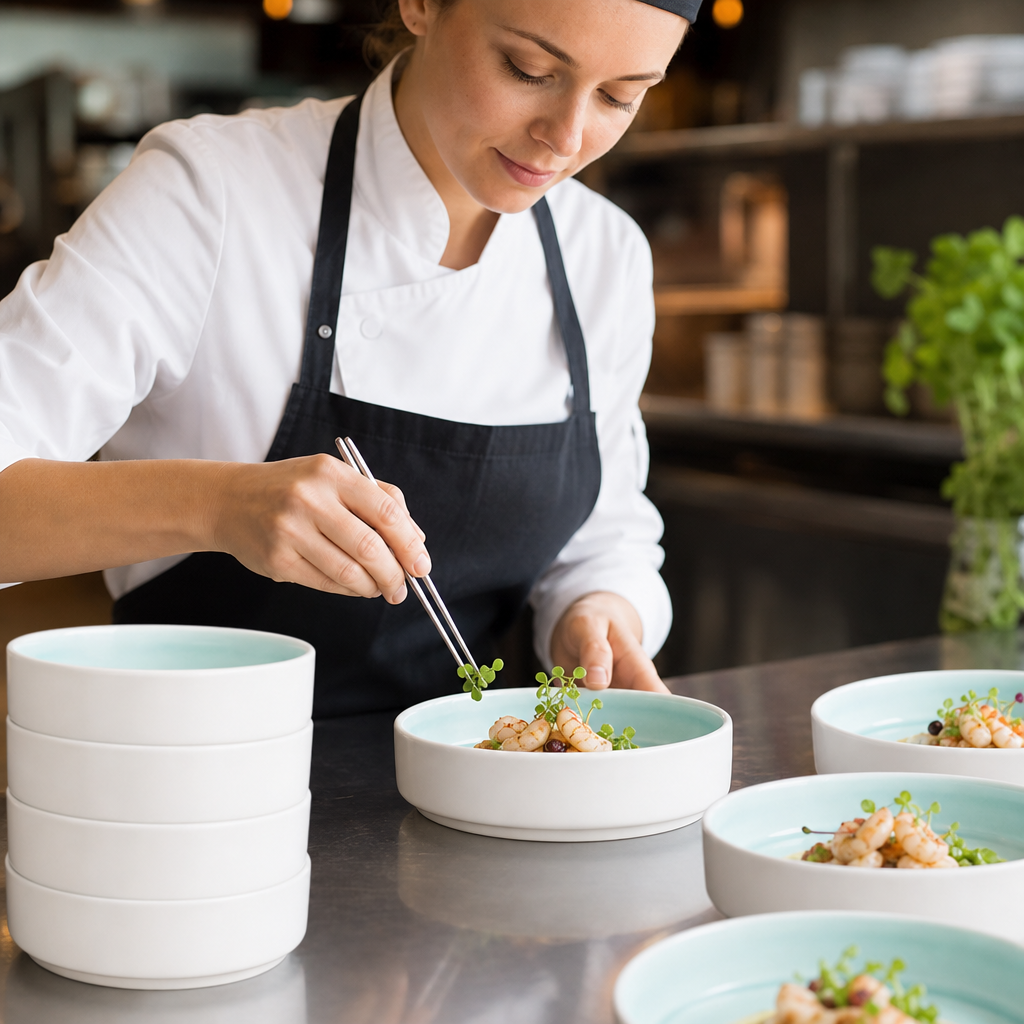 Stacking Bowls 152mm Porcelain for Stylish Dining (Pack of 6)