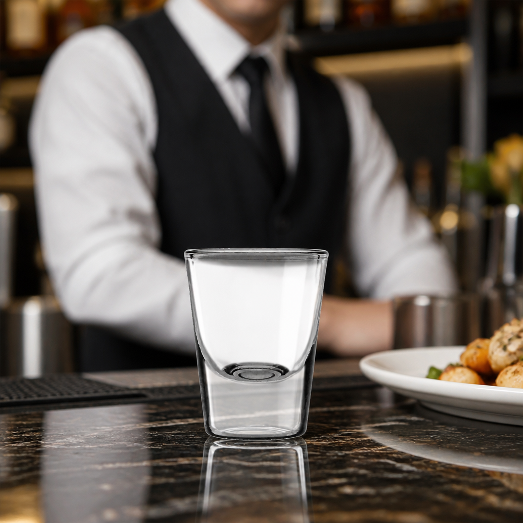 Crystal Glass American Shot Glasses 30ml for Bars & Clubs (Pack of 12)