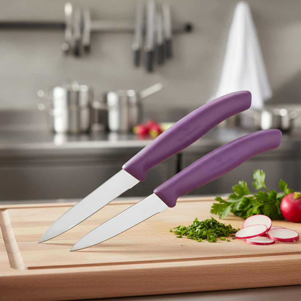Stainless Steel Paring Knife 8cm for Professional Kitchens (Pack of 2)