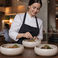 Deep Bowls White Vitrified Stoneware for Dining (Pack of 6)