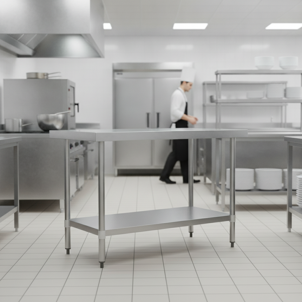Stainless Steel Prep Table 1200mm for Back-of-House Use
