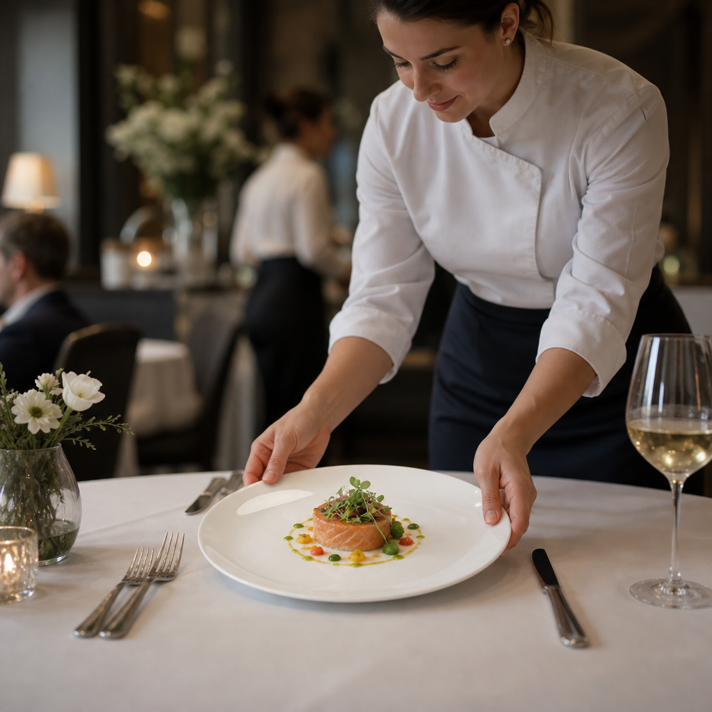 Royal Bone Coupe Plates 225mm Bone China for Fine Dining (Pack of 6)