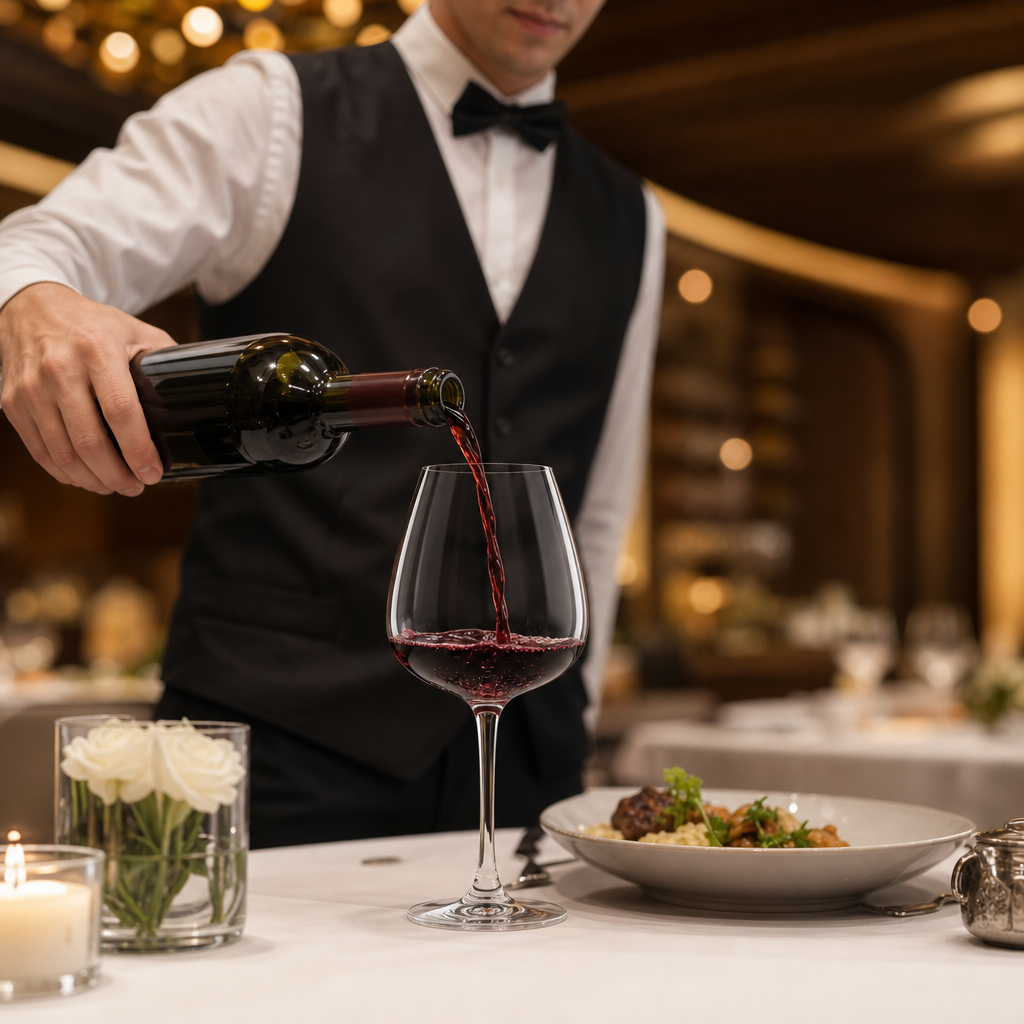 KRYSTA Glass Red Wine Glasses 470ml for Fine Dining (Pack of 8)