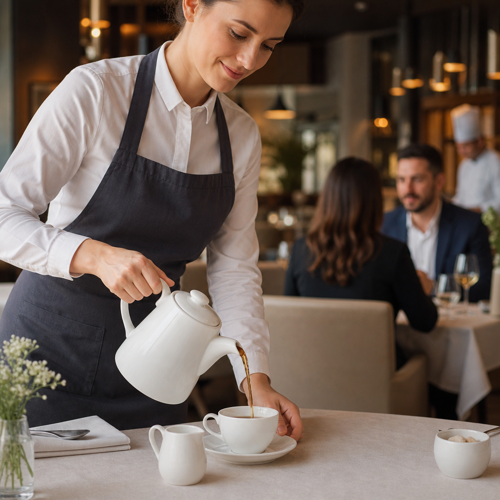 Porcelain Coffee Pot 710ml for Cafés & Tearooms (Pack of 4)