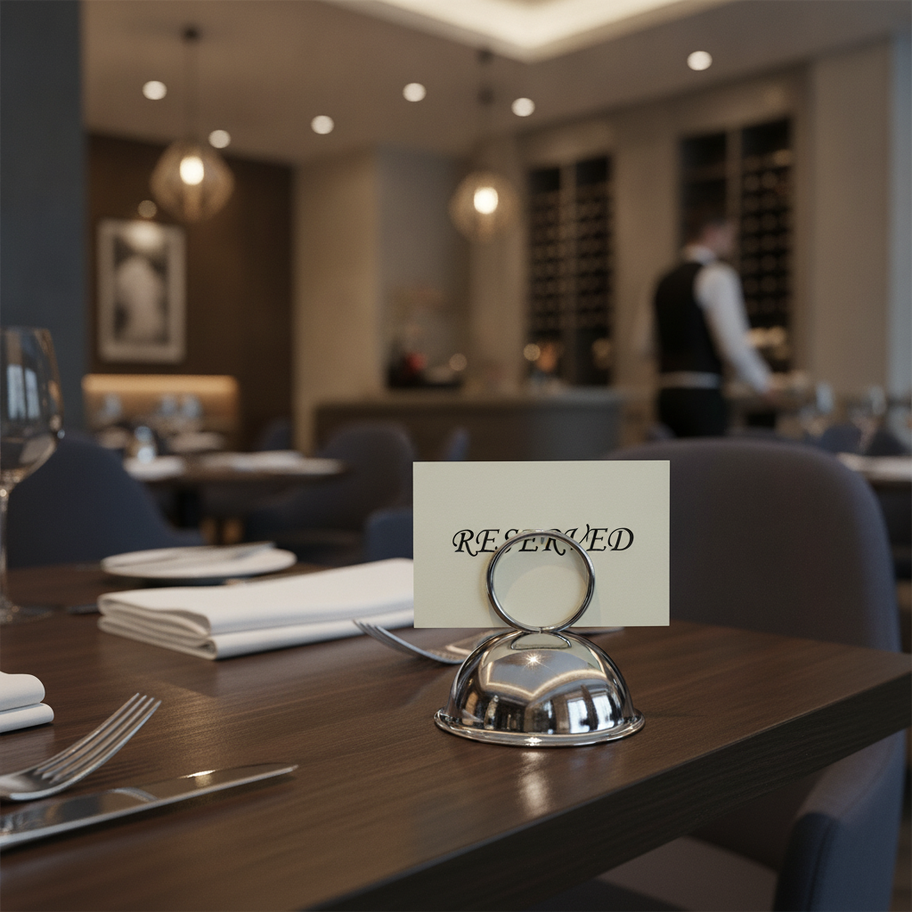 Stainless Steel Card Holder for Pubs & Restaurants