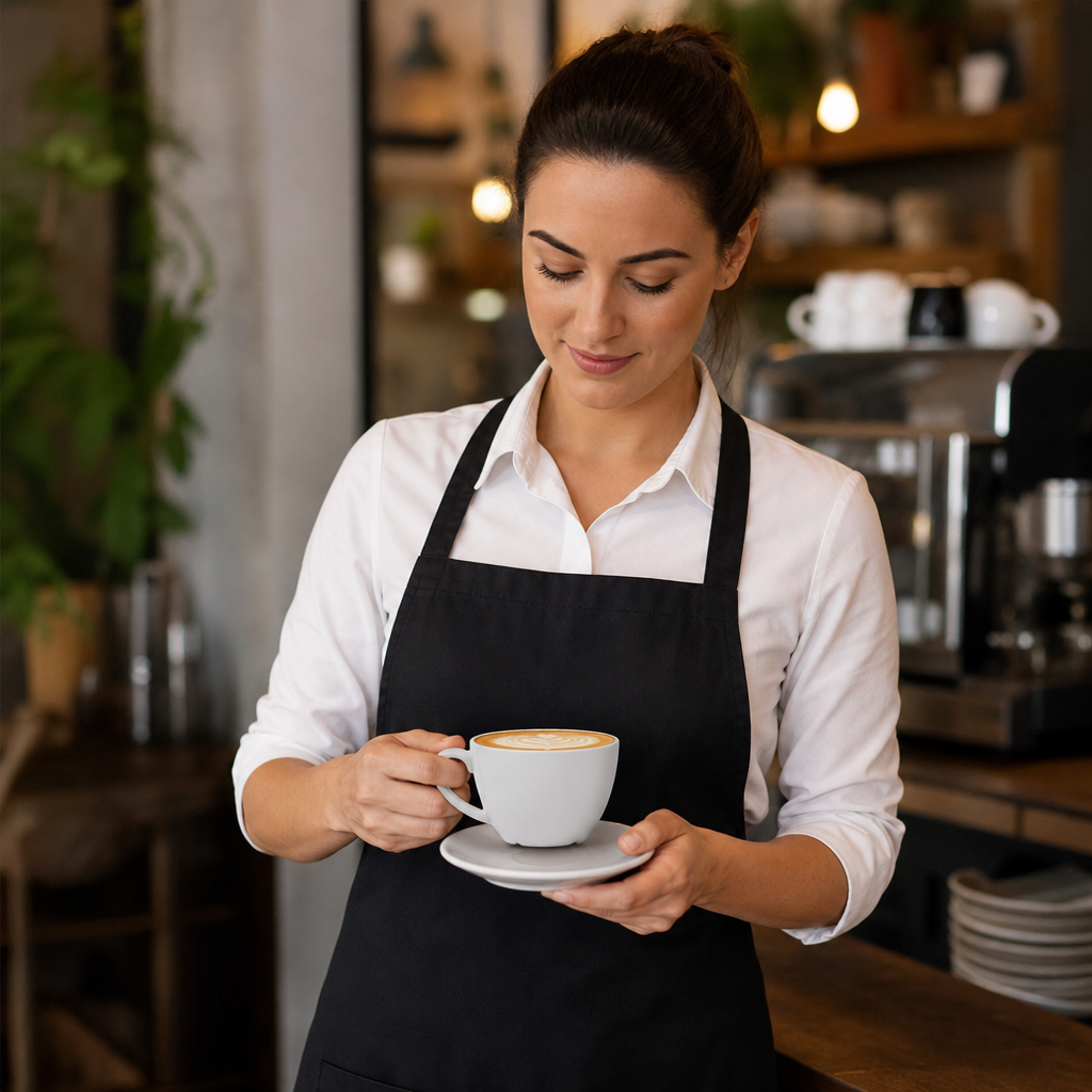 Porcelain Flat White Cups 170ml for Cafés & Restaurants (Pack of 12)