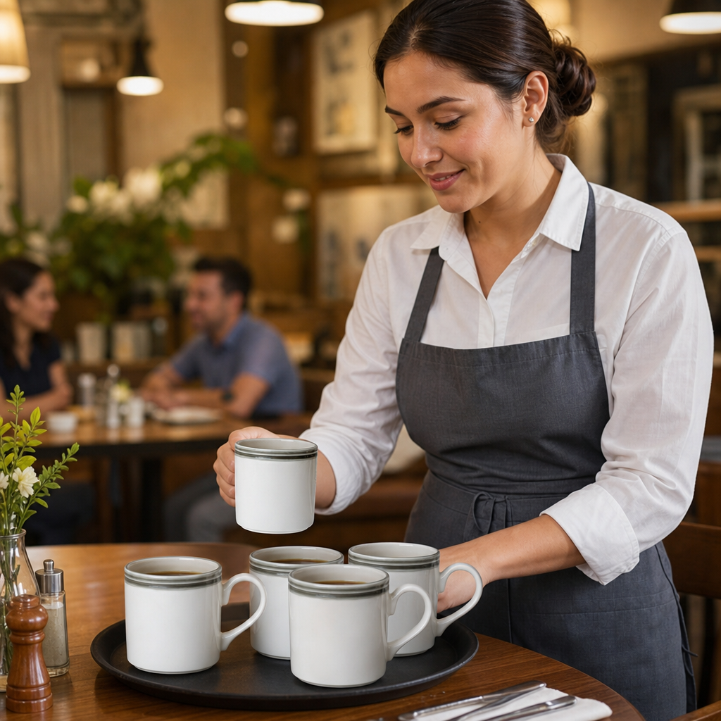 Mugs 285ml China for Home & Office (Pack of 12)