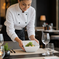 Curved Bowl inch 8 White Melamine for Table Settings