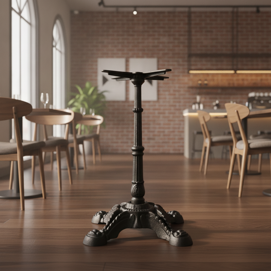 Cast Iron Auto-Adjust Dining Table Base 720mm for Restaurants & Cafés