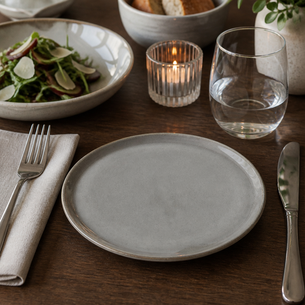 Plates 165mm Vitrified Stoneware for Unique Table Settings (Pack of 24)