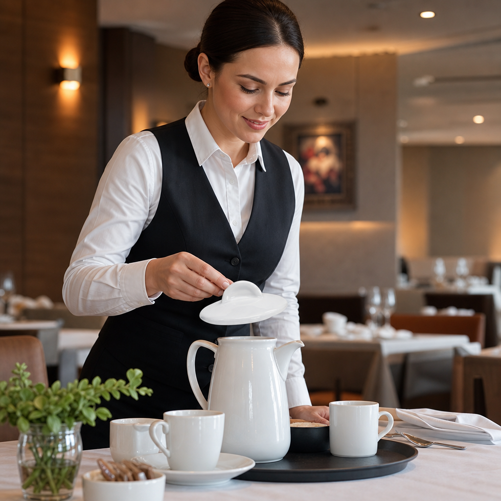 Fine China Replacement Lids for 1Ltr Coffee Pots (Pack of 6)