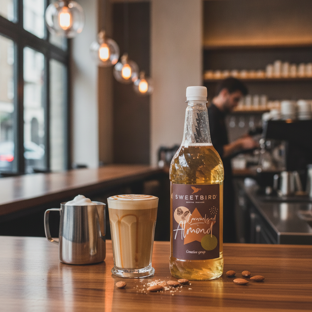 Caramelised Almond Syrup 1L for Coffee & Milkshakes