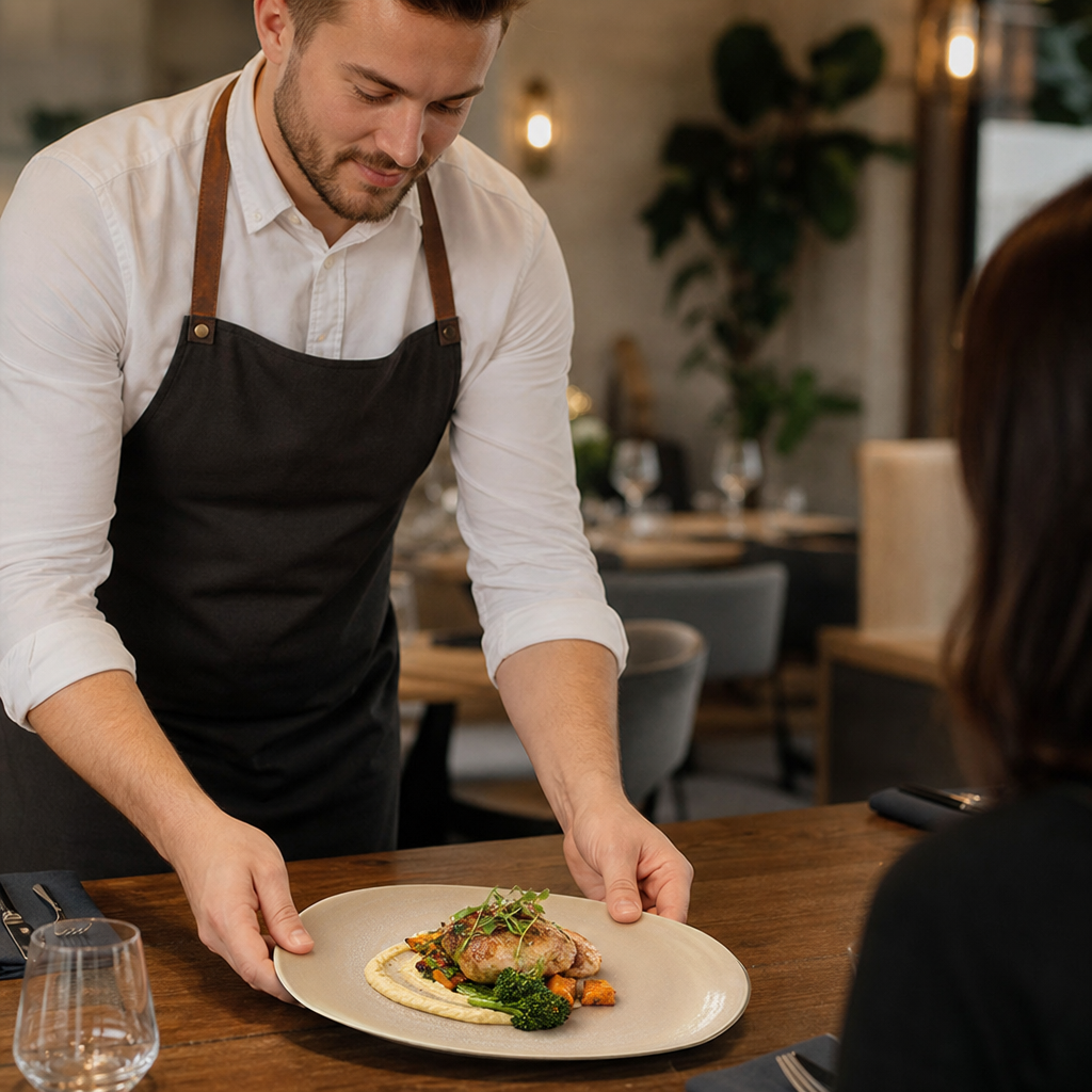 Plates 305mm Sandstone China for Restaurants & Cafés (Pack of 12)