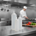Clear Plastic Squeeze Sauce Bottle 24oz for Food Service