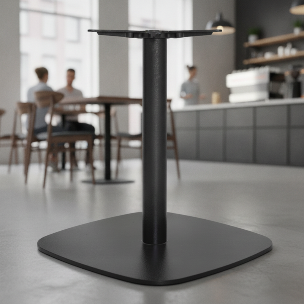 Black Cast Iron Table Base 720mm for Cafés & Restaurants