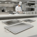 Stainless Steel Rectangular Serving Tray 600x360mm for Buffets