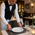 Plates 165mm Black China for Elegant Dining Presentation (Pack of 12)