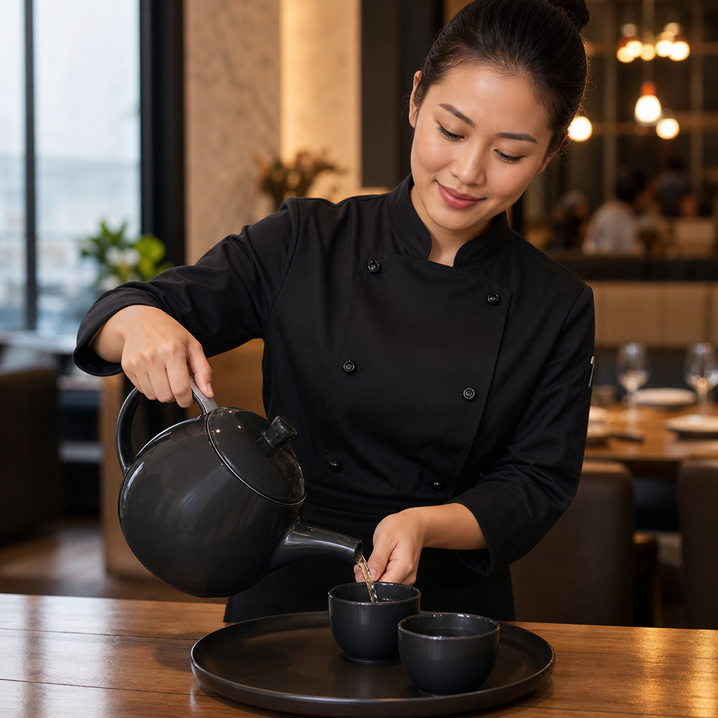 Ceramic Curve Teapot 1.28L for Brewing Tea (45oz)