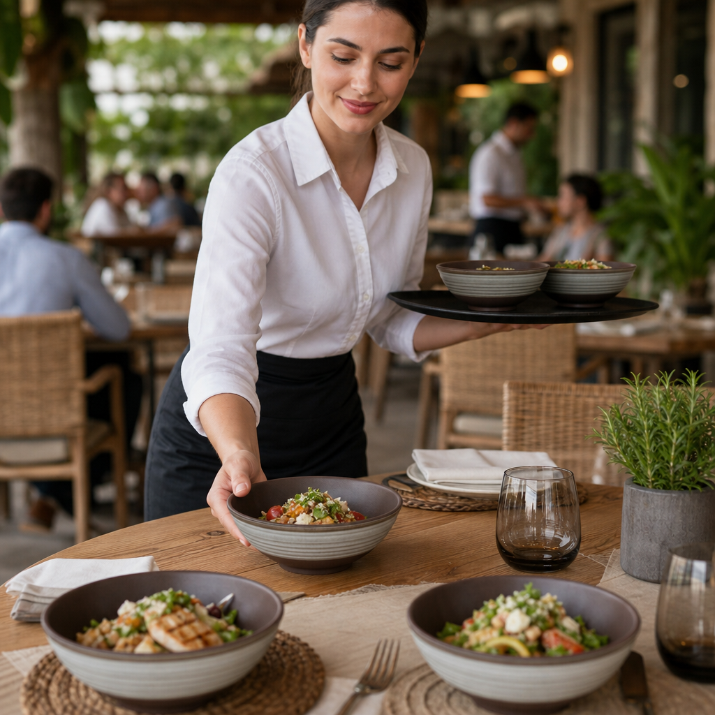Bowls 137mm Melamine for Outdoor Dining (Pack of 6)