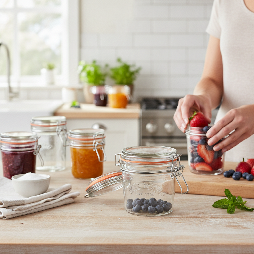 Glass Preserve Jar 350ml for Home Canning