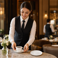 Beverage Saucers 155mm White Bone China for Dining (Pack of 6)