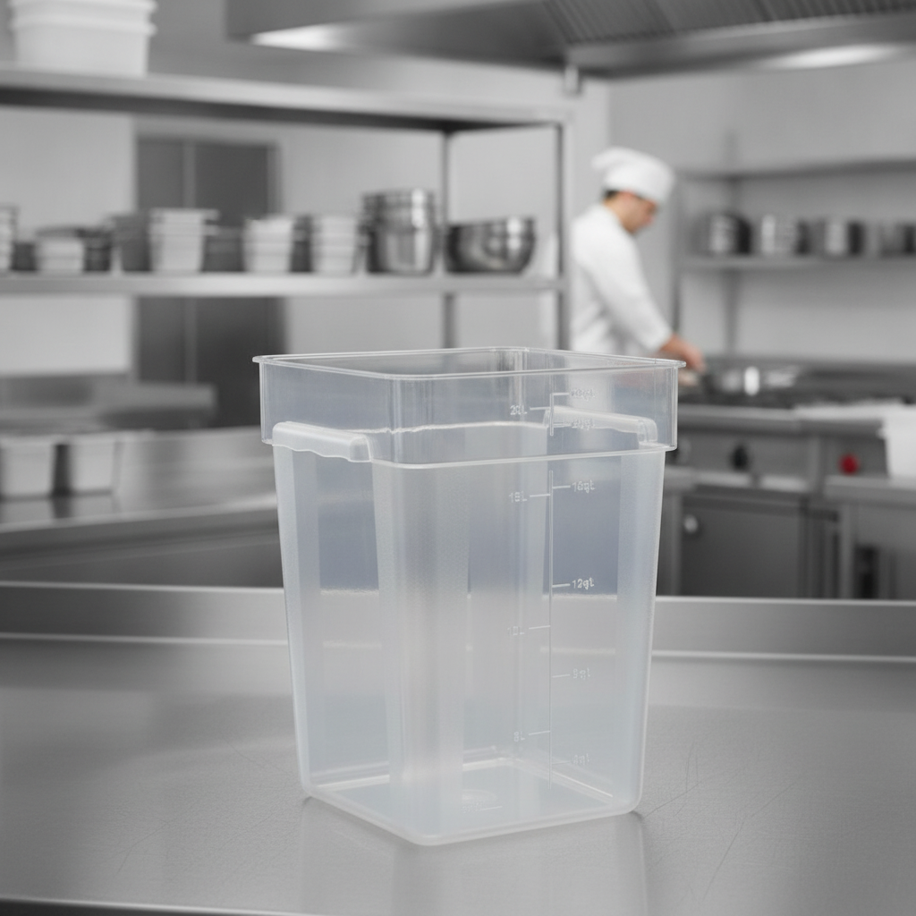 ABS Square Storage Container 20L for Professional Kitchens